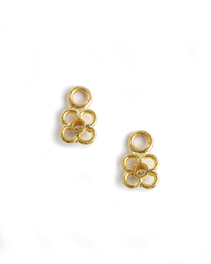 Diamond Clover Arches Earring Pendants Elizabeth Locke Collection