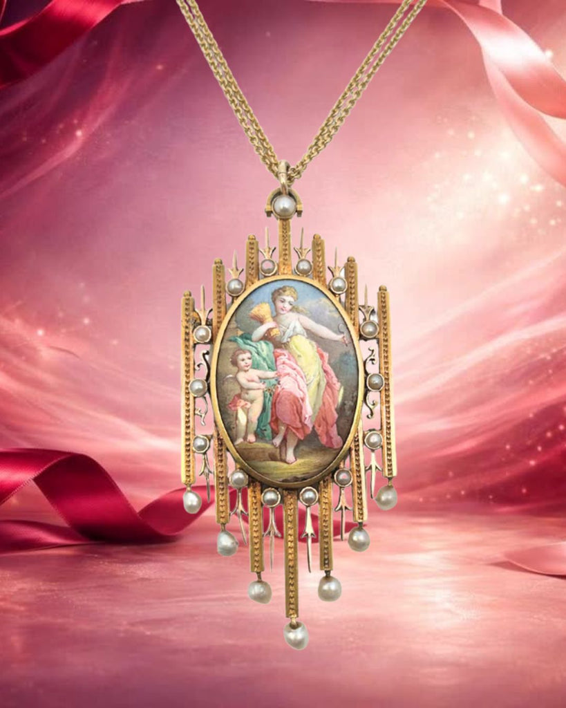 Victorian Porcelain Jewelry: The Goddess Demeter Pendant & How It Was Made