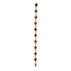 Arts and Crafts bracelet with bullet-shaped Amethyst cabochons set into  individual hand-made gold swirls, open view