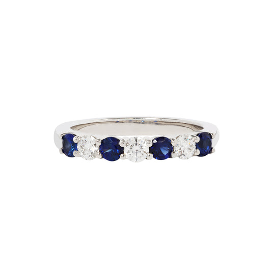Sapphire and Diamond Band