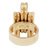 Vintage Retro Ring Gold Link Ring by Cartier. Back View