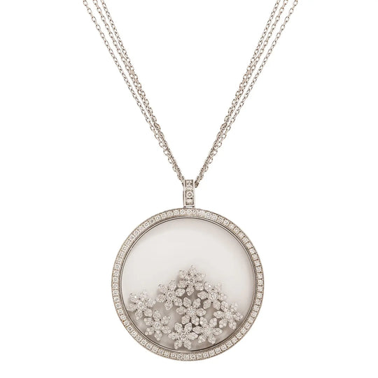 CHOPARD 'Happy Diamonds' Dancing Snowflake Necklace