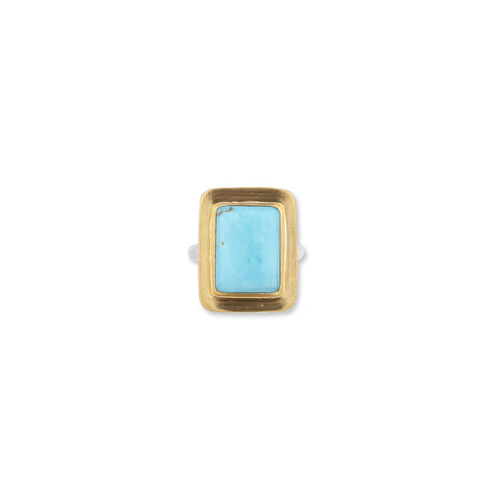 'My World' Kingman Turquoise Ring