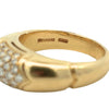 BVLGARI Diamond Pave Ring – 18k Yellow Gold, 1.20ctw, Size 5.5 Estate Collection