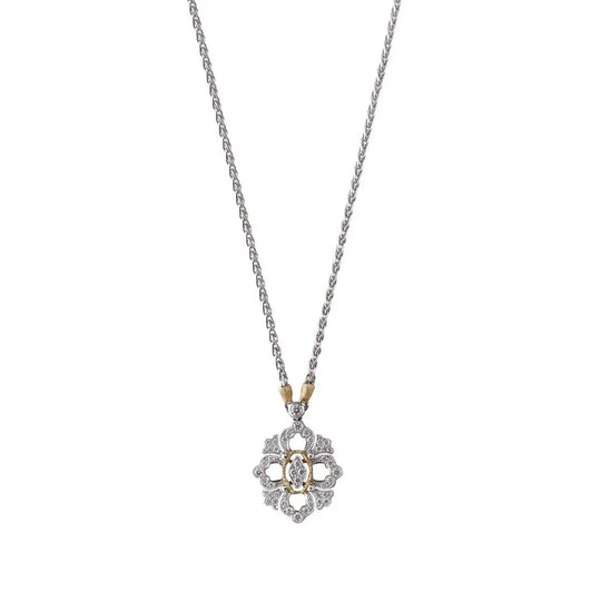 OPERA Full Pave Diamond Pendant