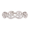 Art Deco diamond bracelet by Filippo Chiappe in platinum with old European cut diamonds