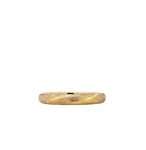 Wide Gold Hinged Bangle Bracelet