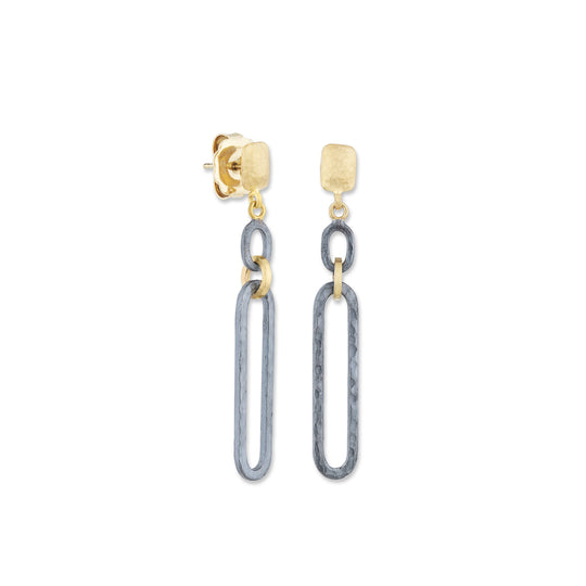 'Chill-link' Hammered Earrings