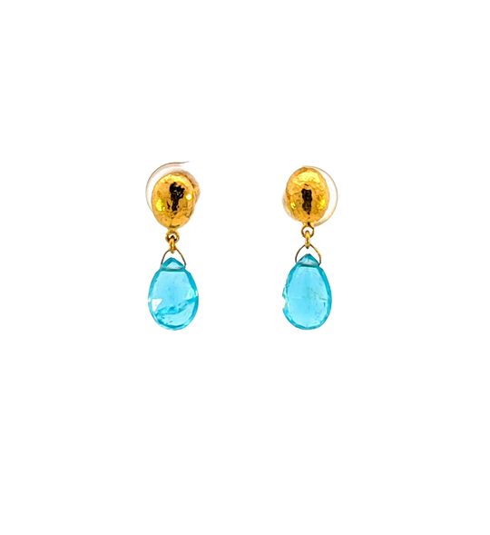 GURHAN Blue Topaz Drop Earrings