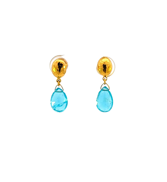 GURHAN Blue Tourmaline Drop Earrings