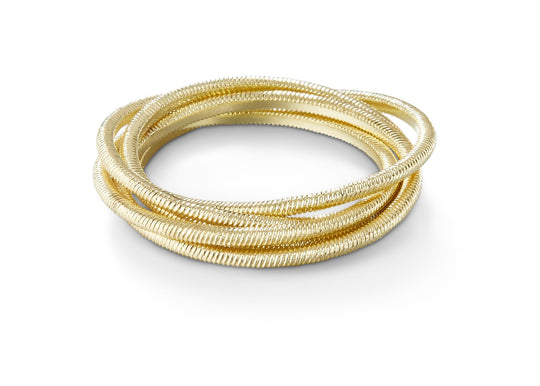 HAWAII Five Rolling Bands Gold Ring