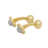 Tiffany & Co diamond pave dumbbell cufflinks 18k gold platinum vintage