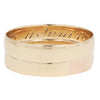 Two Victorian gold bands bonded together since 1878 with date hand-engraved on the inside.