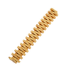 Vintage Cartier 18k yellow gold bracelet with alternating triangular links, Florentine engraved finish, and concealed foldover clasp; 7 inches.