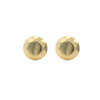 Pair of Tiffany & Co. Elsa Peretti Two Carat stud earrings in 18k yellow gold, designed as faceted round brilliant cut diamond motifs.
