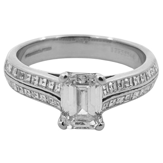 TIFFANY & CO. Emerald-Cut Diamond Engagement Ring – 1.14ct, G-VVS2