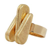 Vintage Retro Ring Gold Link Ring by Cartier