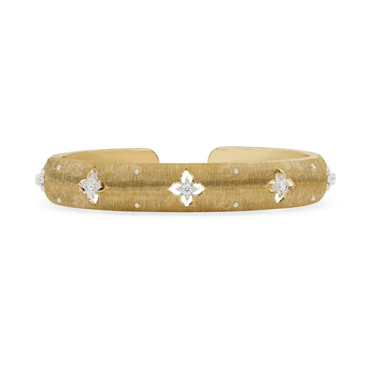 Macri Giglio Bracelet in Yellow Gold with Diamonds by Buccellati