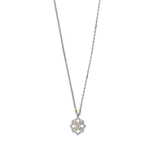 OPERA Full Pavé Pendant Two-tone