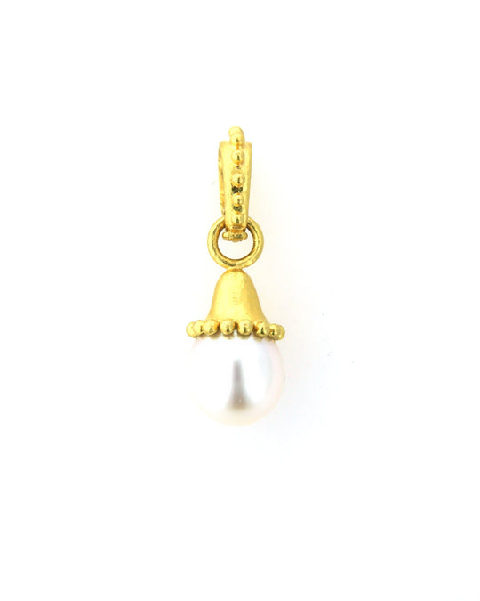 South Sea Pearl Granulation Drop Pendant