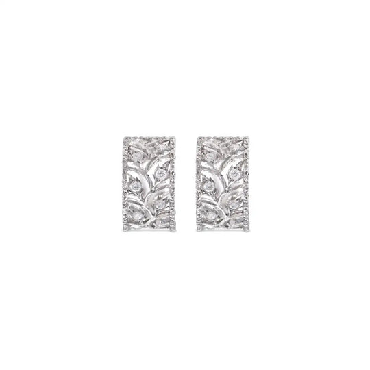 RAMAGE Diamond White Gold Earrings